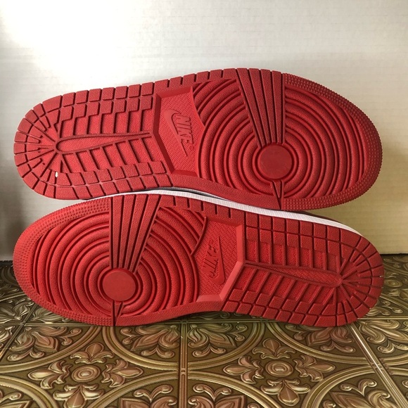 NIKE AIR JORDAN 1 LOW FLYEASE (GS) Jordan Black and Red Sneakers Men’s size 8 - Picture 16 of 16